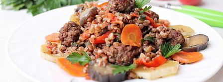 гречка с фаршем и овощами. Шаг 12