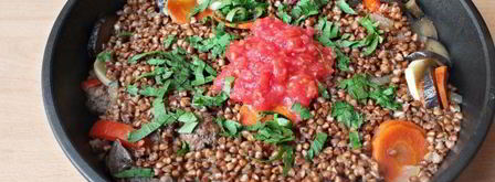 гречка с фаршем и овощами. Шаг 9