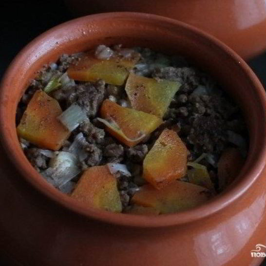 Рецепт гречки с фаршем в горшочках