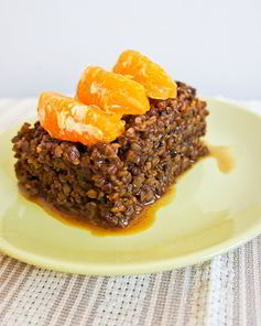 Гречка с финиками и апельсинами