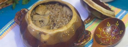 гречка с грибами в горшочке. Шаг 9