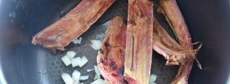 гречка с копчеными ребрышками. Шаг 4