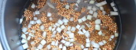 гречка с копчеными ребрышками. Шаг 6