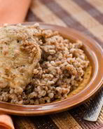 Гречка с курицей в духовке