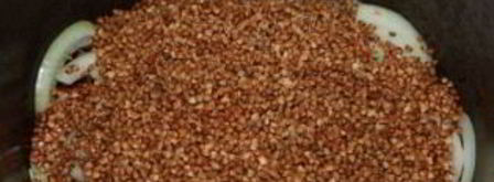 гречка с лисичками в казане. Шаг 5