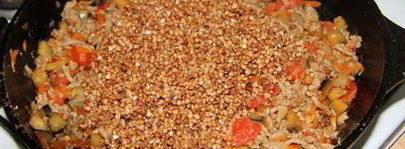 гречка с мясным фаршем и овощами. Шаг 6