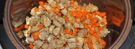 гречка с мясом и грибами в мультиварке. Шаг 2
