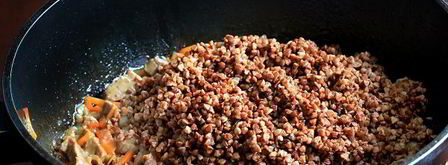 гречка с мясом на сковороде. Шаг 10