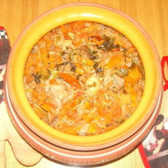 Рецепт гречки с мясом в горшочке