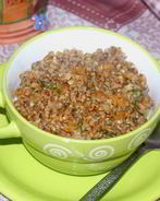 Гречка с овощами и чесноком