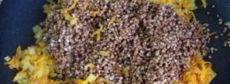 гречка с овощами и чесноком. Шаг 4