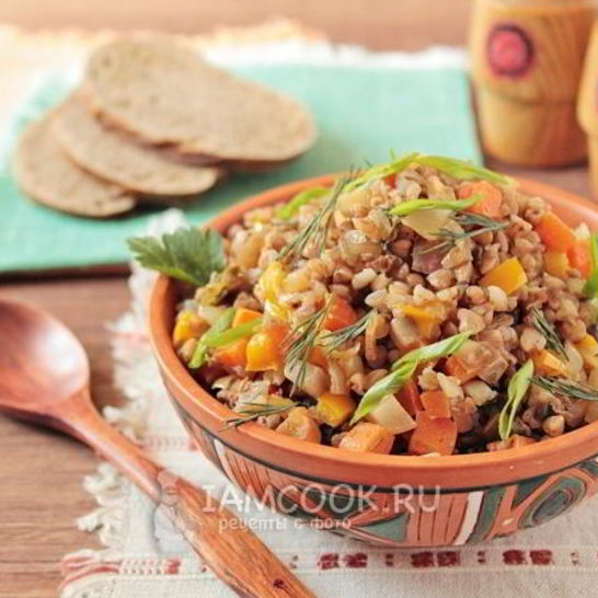 Рецепт гречки с овощами в мультиварке