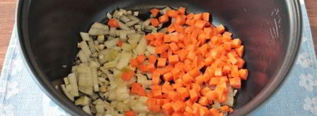 гречка с овощами в мультиварке. Шаг 4