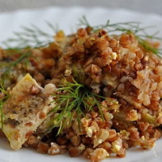 Рецепт гречки с рыбой в мультиварке