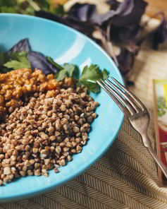 Гречка с соусом болоньезе