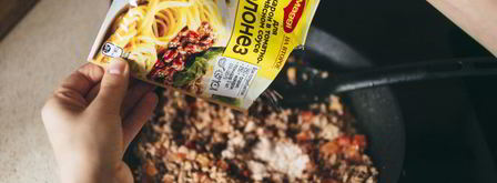 гречка с соусом болоньезе. Шаг 4