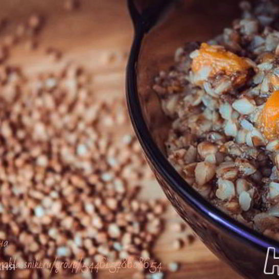 Рецепт гречки с тыквой и печенью