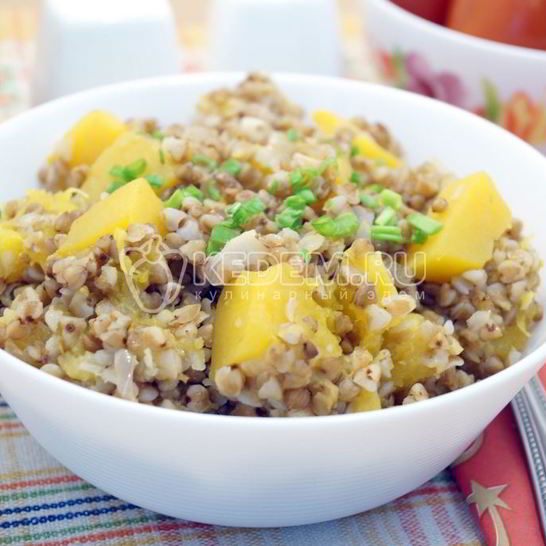 Рецепт гречки с тыквой