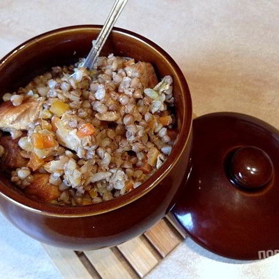 Рецепт гречки в горшочке с мясом