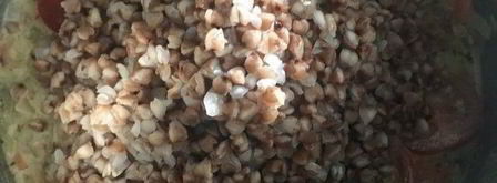 гречка в сливочно-имбирном соусе с мясом на гриле. Шаг 9