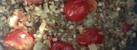 гречка в сливочно-имбирном соусе с мясом на гриле. Шаг 10