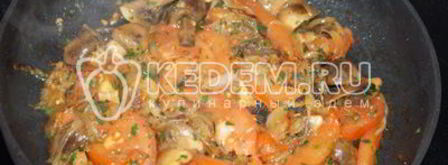 гречневая каша с грибами и овощами. Шаг 6