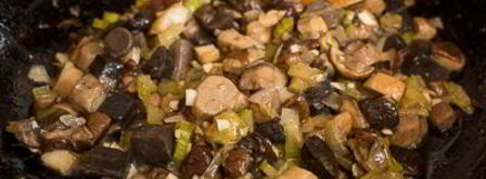 гречневая каша с лесными грибами. Шаг 7