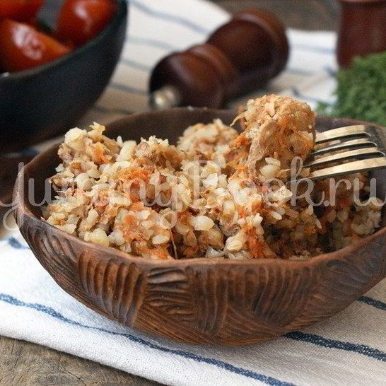 Рецепт гречневой каши с мясом в мультиварке