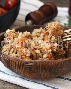 Гречневая каша с мясом в мультиварке