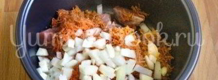 гречневая каша с мясом в мультиварке. Шаг 2