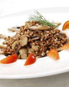 Гречневая каша с шампиньонами