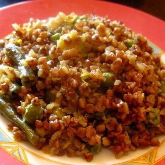 Рецепт гречневой каши с сыром и овощами