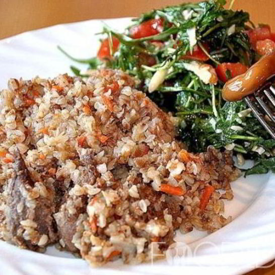 Рецепт гречневой каши с тушенкой