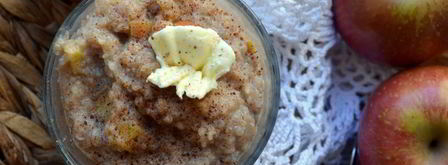 каша из молотой гречневой крупы с томлеными яблоками. Шаг 5