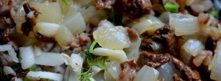 грибная каша в кабачке. Шаг 5