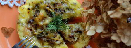 грибная каша в кабачке. Шаг 9