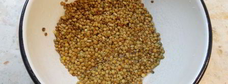 каша из зеленой чечевицы в мультиварке. Шаг 2