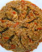 Каша рисовая со свининой