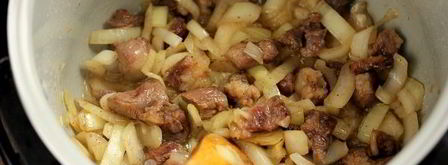 каша с мясом в мультиварке. Шаг 5