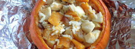 каша в тыковке веселый хэллоуин. Шаг 20