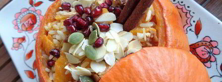 каша в тыковке веселый хэллоуин. Шаг 22