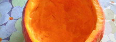 каша в тыковке веселый хэллоуин. Шаг 6