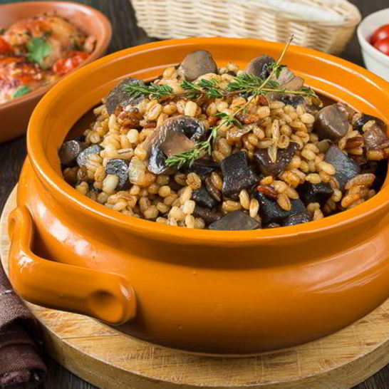 Рецепт перловки с грибами