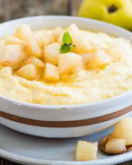 Пшеничная каша с грушей