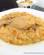 Пшеничная каша с курицей