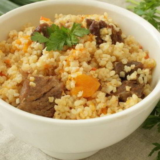 Рецепт пшеничной каши с мясом и тыквой