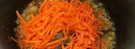 пшеничная каша с мясом и тыквой. Шаг 3