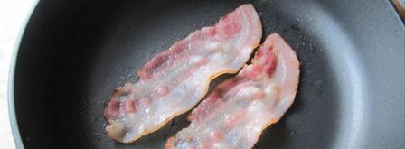 сытная злаковая каша с яйцом и беконом. Шаг 4