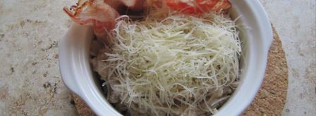 сытная злаковая каша с яйцом и беконом. Шаг 5