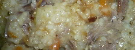 ячневая каша на бараньей рульке. Шаг 5